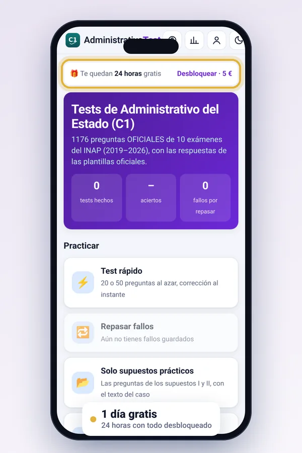 Inicio con la prueba gratis